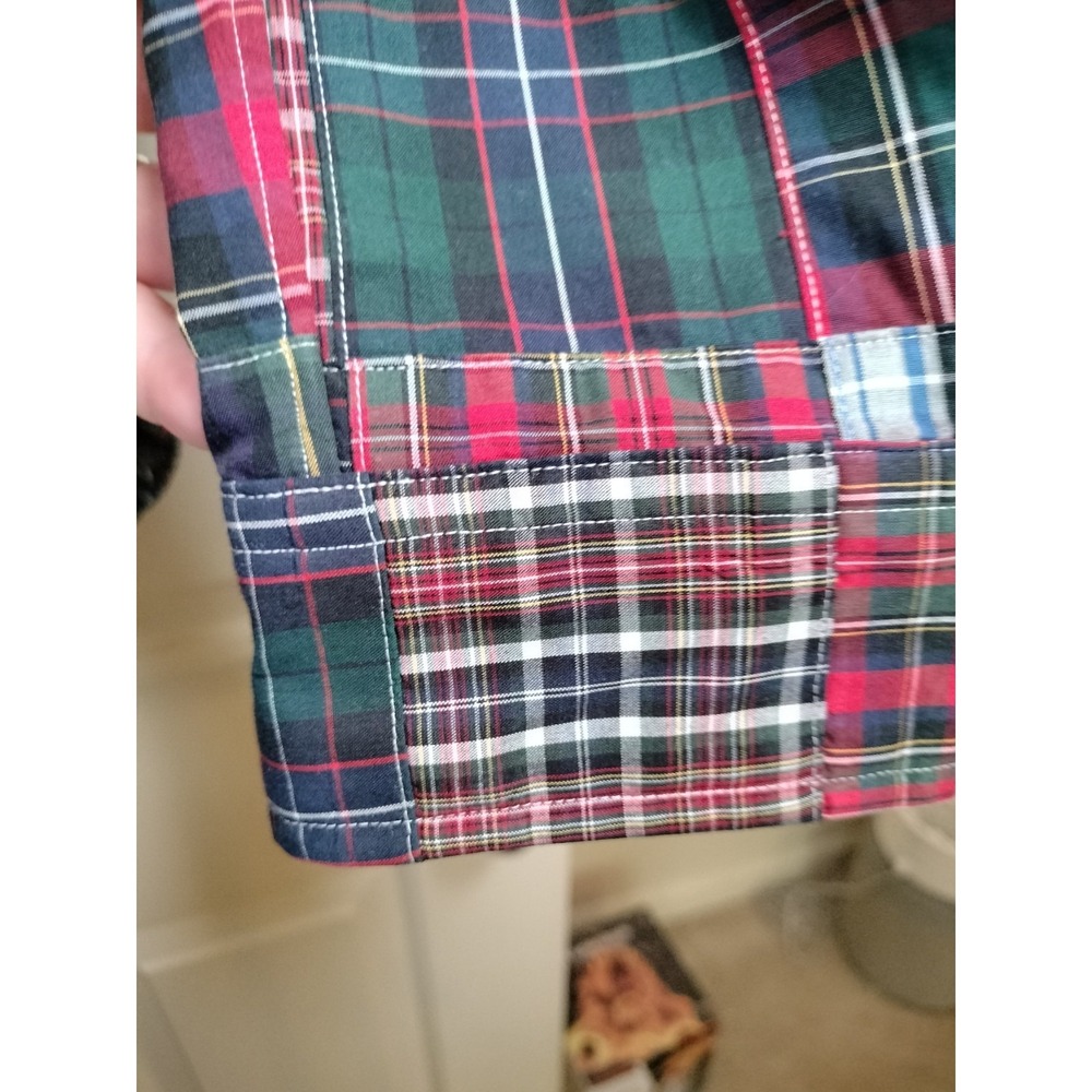Vintage Polo Ralph Lauren Patchwork Plaid Button Down Shirt Men's Medium - Picture 10 of 14